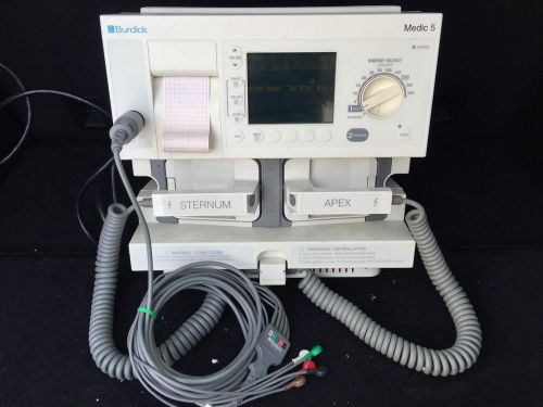 Burdick medic 5 monitor/recorder /tested for sale