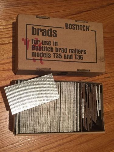 Bostitch 16 Gauge 1 3/4&#034; Brads New  Old Stock 5000 Box BT1228C OLD STOCK T35 T36
