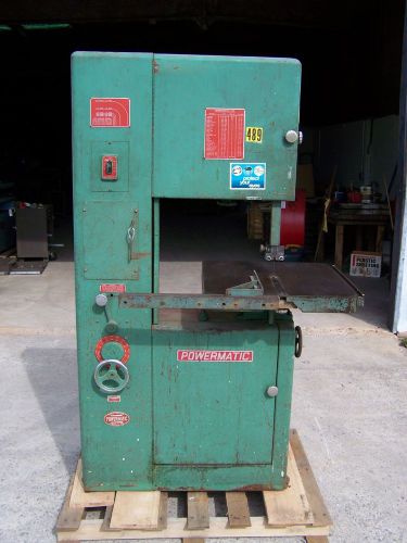 Powermatic model 87 metal or wood cutting bandsaw 20&#034; 1-1/2 hp 230v 3 phase for sale