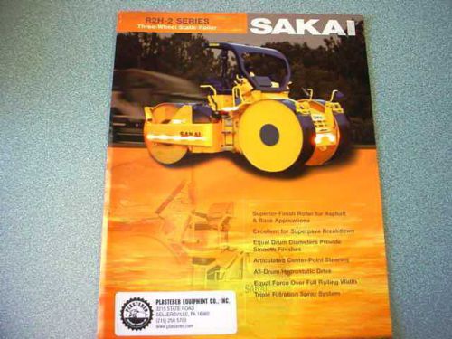 Sakai R2H-2 Series Three-Wheel Static Roller Brochure