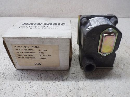 BARKSDALE D1T-H18SS PRESSURE/VACCUM SWITCH (NEW)