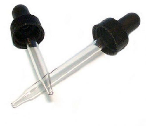 2 dram glass eye dropper for glass vials ~ lot of 5 (five) 15/425 for sale