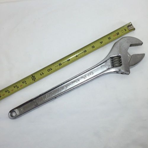 FAST SHIP! - Crestoloy 15&#034; Crescent Wrench Cap 1 11/16- 43mm!