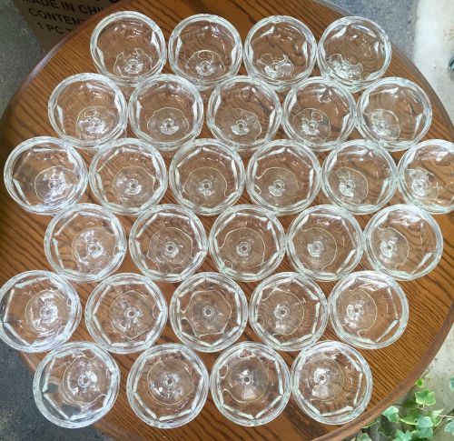 LOT OF 29 ICE CREAM/SHERBET GLASSES NEW CONDITION!