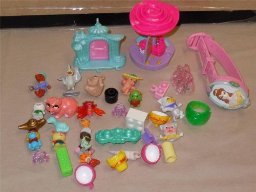 Vintage Lot 30 Girls Miniature Vending Machine Penny Toy Figures Disney,Smurfs