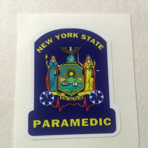 New York State Paramedic (Full Color) Exterior applied Decal 4&#034;