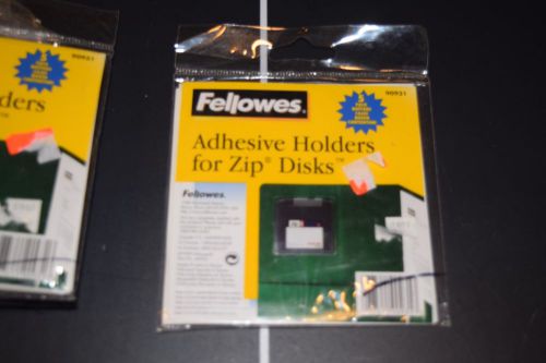 Lot of 60 Fellowes 90931 Adhesive Holders for Zip Disks - 12 x 5 Packs