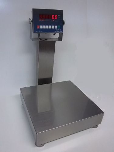 SWS-7611W-20&#034; x 20&#034; Bench Shipping Scale 400 x .1 lb Stainless Steel Washdown