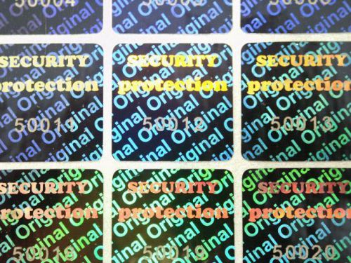 Hologram Stickers Tamper-Proof, Security Labels, NUMBERED,149 lot , 20 mm