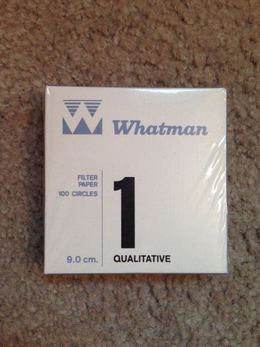Whatman Qualitative Filter Papers, Grade 1 Circles, 9.0 cm, 100/pack