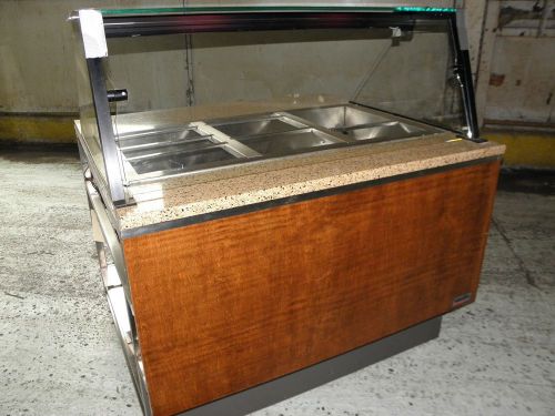 Wesco 48&#034; hot food buffet steam table with wells ht300-a drop in hot box for sale