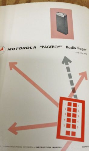 Motorola PageBoy I  Pager, High Band Tone Only, 148.174 mHz Service Manual