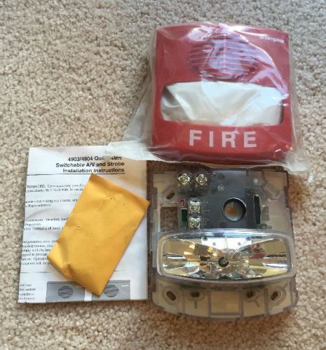 Simplex 4903-9425 Wall Mount Fire Alarm Strobe Red