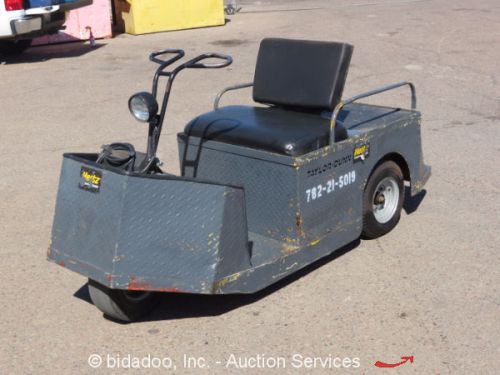 2005 taylor dunn ss5-36 24v electric flatbed industrial warehouse cart bidadoo for sale