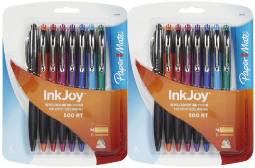 PaperMate InkJoy 500 RT - 8/Pack Assorted Colors - 116-1 RW