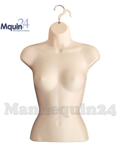 Female torso mannequins flesh woman clothing display hard plastic body forms for sale