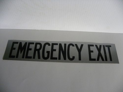 EMERGENCY EXIT  EMERGENCY EXIT INSTRUCTION  13&#034; X 2 1/2&#034;  DOUBLE-SIDED DECAL