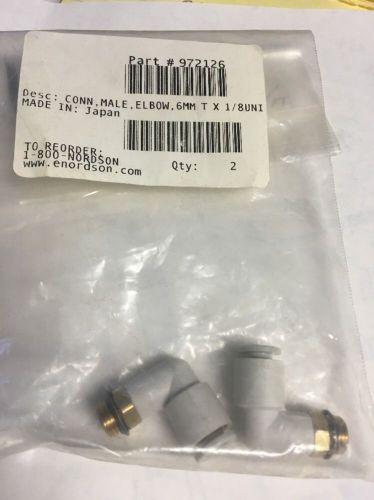 Nordson Connector, Male Elbow, 6mm T X 1/8&#034;