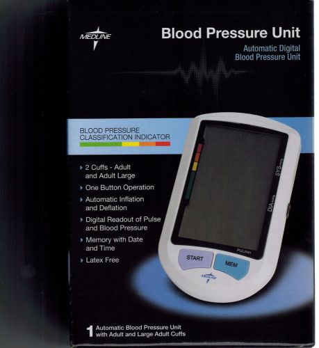 Medline Elite Automatic Digital Blood Pressure Monitor 2 Cuffs Large/Medium