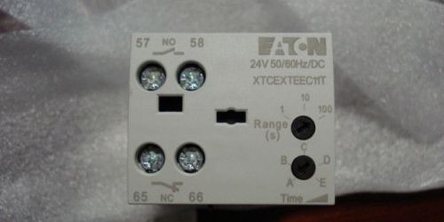 Eaton timer module, on delay 24ac/dc, 0.05 to 1sec, front, xtcexteec11t /aa1/rl for sale