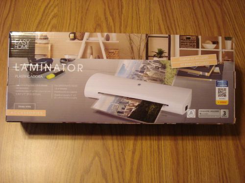 EASY HOME 9&#034; WHITE LAMINATOR WITH 30 FREE POUCHES FOR HOME OFFICE FAST HEAT NIB!