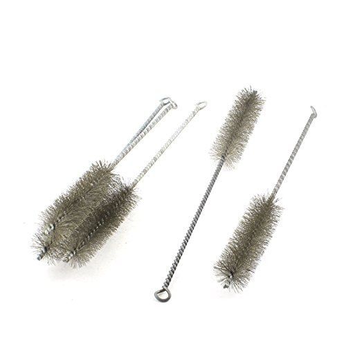 Uxcell 5pcs 30mm diameter steel wire tube brush cleaning tool 32cm length for sale