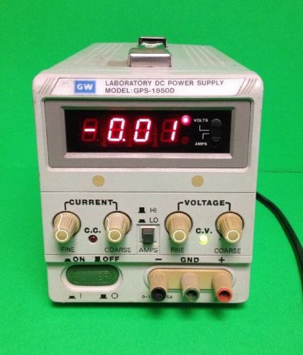 GW INSTEK GPS-1850D Laboratory DC Linear Power Supply 18V 5A 90W