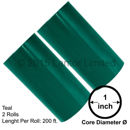 Hot stamp foil stamping tipper kingsley 2rolls 3&#034;x200ft teal#yed-5400-s2-1&#034;# for sale