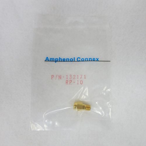 Amphenol Connex 132171 RP 10 Sma Jack To Sma Rp Plug Rf/Coaxial Adapter (New)