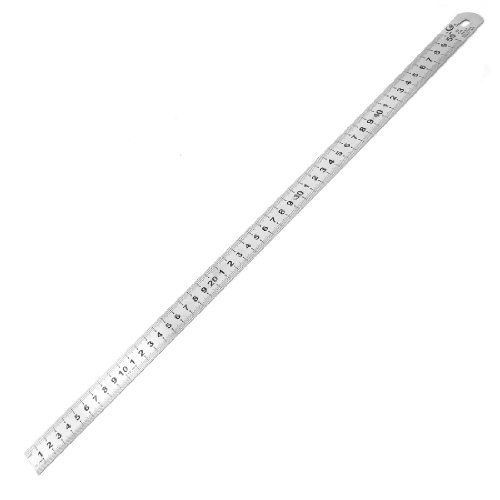Uxcell Stainless Steel Students 50cm Double Side Measurement Ruler