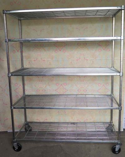 AMCO Heavy Duty Chrome Wire Shelving NSF For Dry Storage or Walk in Freezer