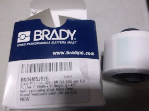 Brady PTL-19-427 TLS 2200 And TLS PC Link Translucent Color Label (250 Per Roll)