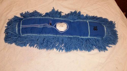 Mop Head, Dust, Blue Durastat  18&#034; x 3&#034; Quality Care Products  #318-9