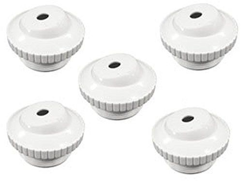 Pool and Spa Eyeball Jet 1.5&#034; Threaded to 1/2&#034; Open 5 in a Package White