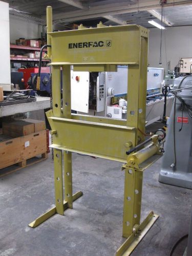 Enerpac 50-ton h-frame hydraulic press mdl iph-5031. manual pump. hydra-lift. for sale