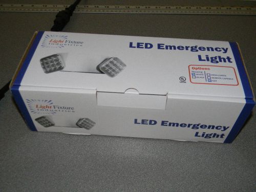 Light Fixture Industries LED Emergency Light ELWST2 - Self Testing, 120/277 VAC