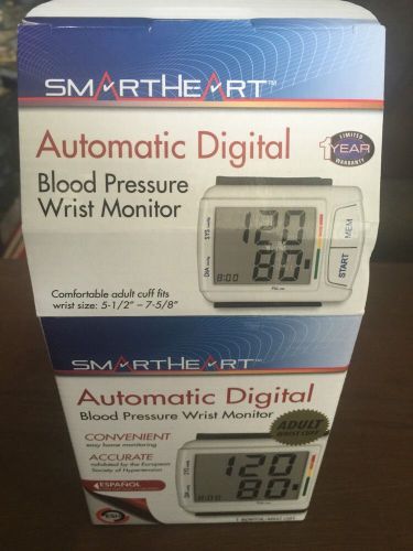 Smart Heart Automatic Digital Blood Pressure Wrist Monitor 01-540