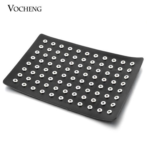 8&#039;&#039;*12&#039;&#039; Black Genuine Leather Display for Small 12mm Button Charm Vn-326