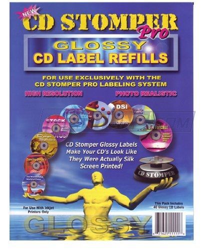 Stomp CD Stomper Pro 40 Glossy CD Label Refills