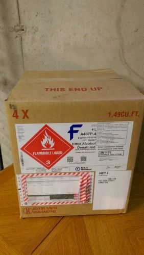 Ethyl alcohol denatured 4 liter 4 pack box