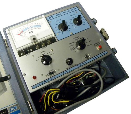 B&amp;k 465 crt cathode ray tube tester w/ b&amp;w and color adapter for sale