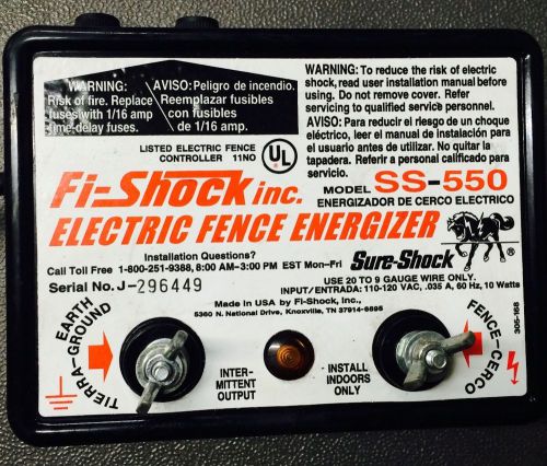 fishock ss-550 electric fence energizer