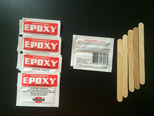Double bubble epoxy - lot of 5 - extra fast setting - double/bubble for sale
