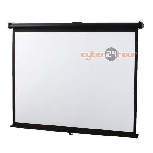 New manual bracket projection screen portable home curtain for sale