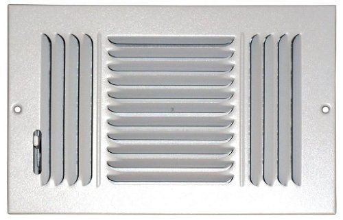 Speedi-grille sg-610 cw3 6-inch by 10-inch white ceiling/sidewall vent register for sale