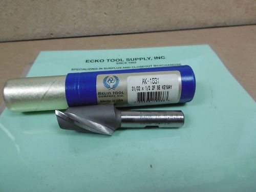 High speed end mill 31/32&#034;diax1/2&#034;sh keyway tolerance 2flute melin usa new$9.65 for sale