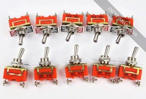 New 10pcs 2-Pin Toggle ON-OFF Switch 15A 250V Promotion