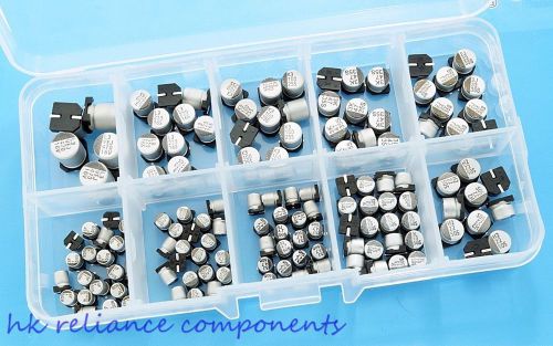 145 pcs kit 1uf - 470uf smd aluminum electrolytic capacitors lelon of taiwan a for sale