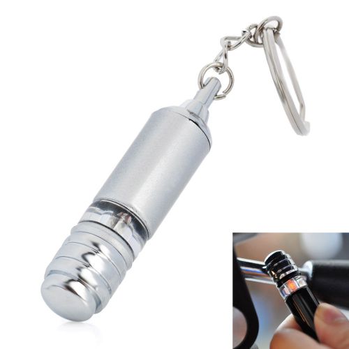 New Car Anti-Static Static Electricity Discharger Keychain - Silver