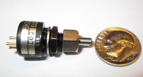 Spectrol model 140  500 ohm sub-mini 2w 1/2&#034; od ww precision pot locking   nos for sale